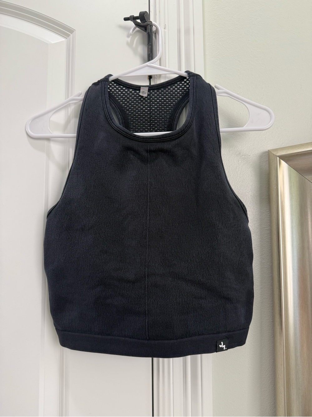 JoyLab Women's Black Racerback Crop Tank Top